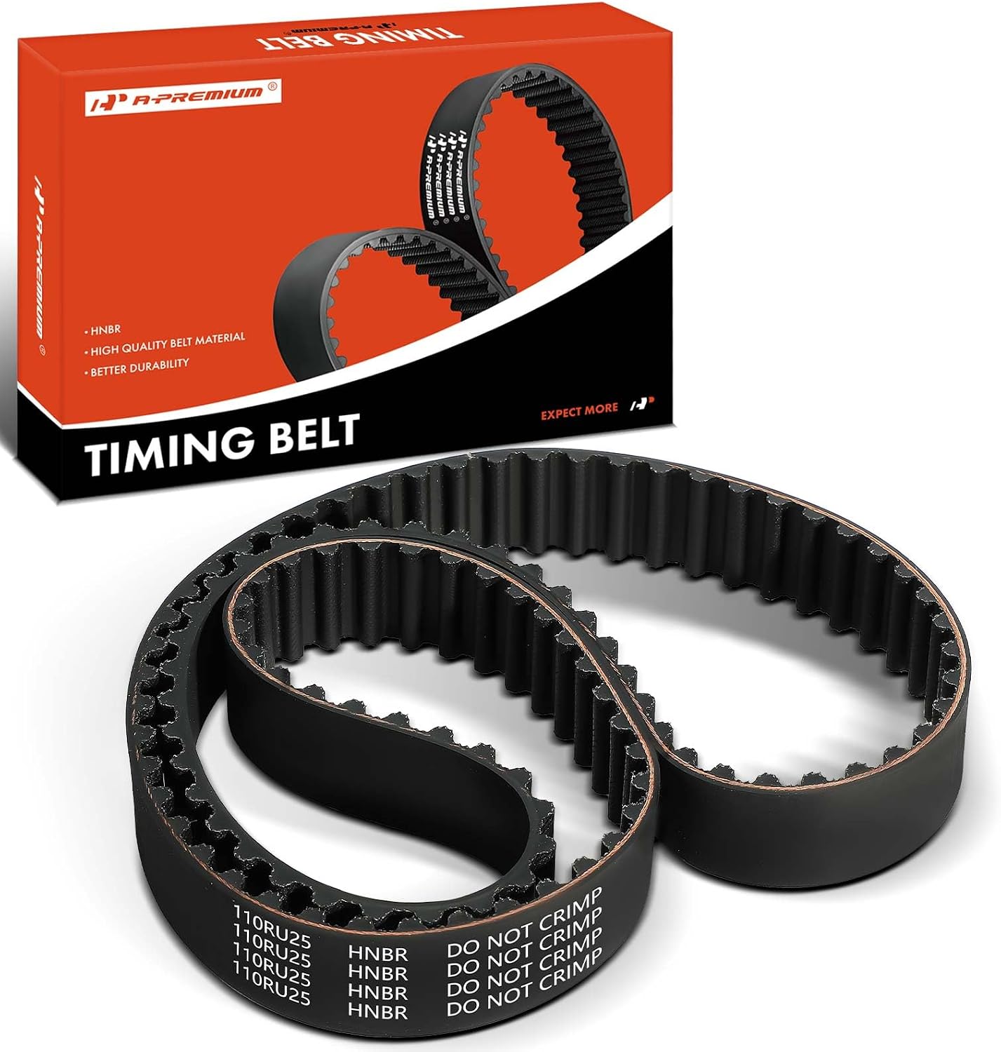A-Premium Engine Timing Belt Compatible with Ford Probe 1989-1992 2.2L & Mazda 626 MX-6 1988-1992 2.2L, B2200 1987-1993 2.2L - Replace# F20212205