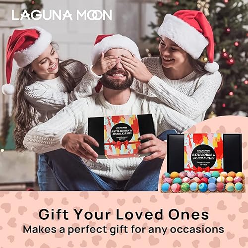 Miniatura 6 de Bombas de baño orgánicas  25 piezas extra grandes + 3 barras de burbujas y flores secas  Sales de ducha de baño de burbujas para mujeres, hombres y