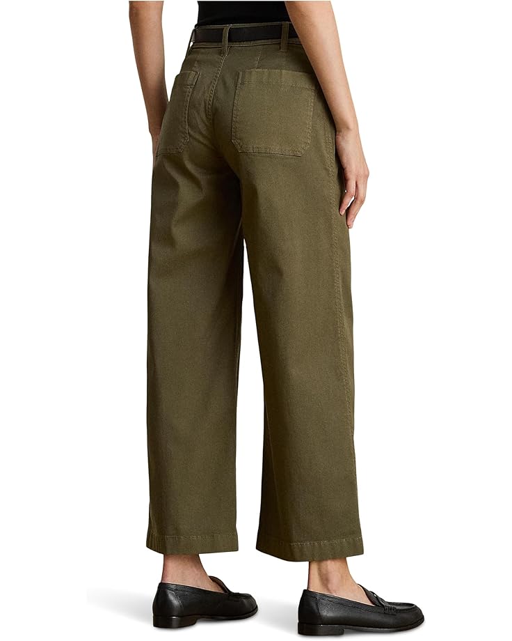 Lauren Ralph Lauren Stretch Chino Wide-Leg Cropped Pants - #2 of 4
