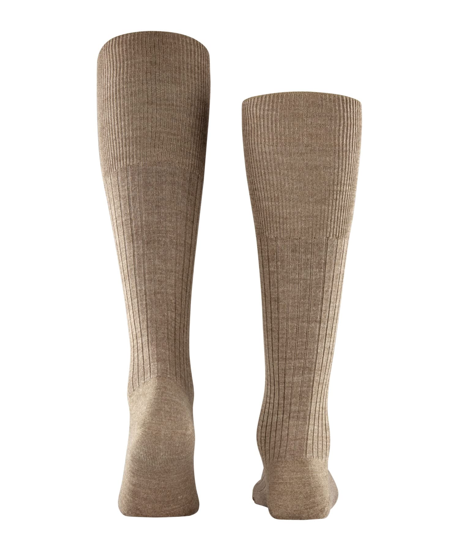 FALKE Herren Kniestrümpfe Bristol Pure M KH Wolle lang einfarbig 1 Paar, Braun (Nutmeg Melange 5410), 39-40 – Ansicht 2