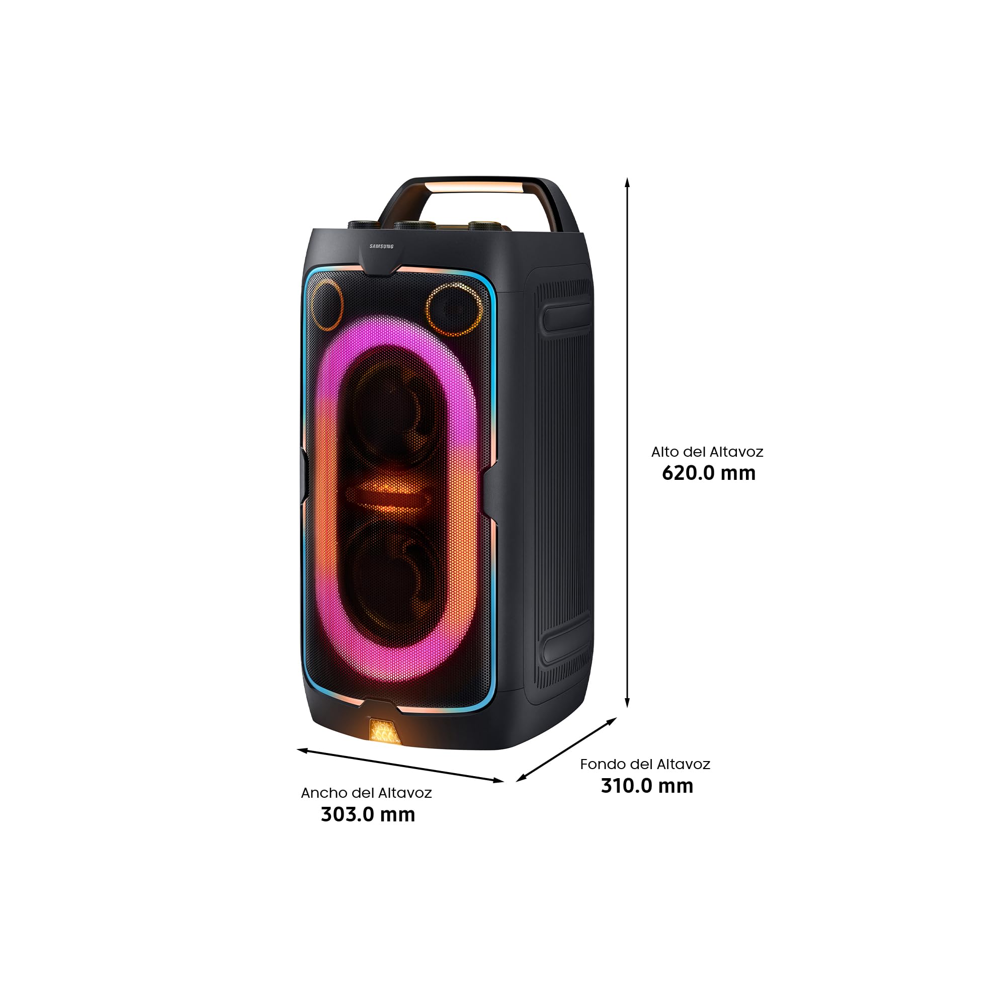 Samsung Sound Tower MX-ST40F/ZF 160W Audio Bidirezionale 12 Ore IPX4 Party Lights Bluetooth