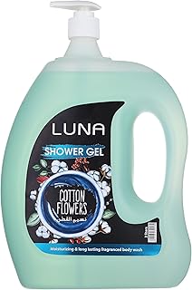 جل استحمام برائحة زهور القطن من لونا، سعة 2 لتر