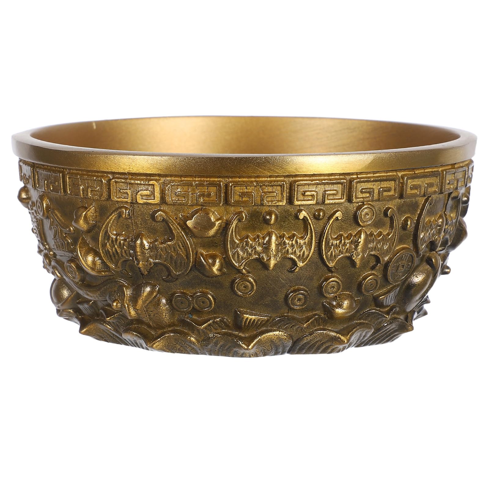 Bol d'offrande Feng Shui en cuivre or NUOBESTY pour la décoration de maison