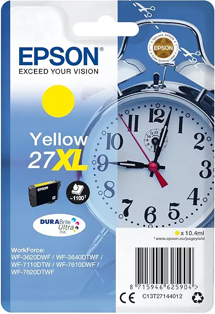 Cartouche encre Epson 27 XL jaune avec Amazon Dash Replenishment