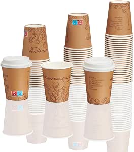 Kaffeebecher Für Café 1000 Stück Kaffeebecher 200ml - Coffee To Go Pappbecher Für Heißgetränke Kaffeebecher Einweg