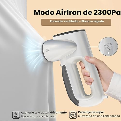 Miniatura 3 de Neakasa Magic 1 - Vaporizador al vacío, vaporizador de mano para ropa de viaje, succión de 2300 Pa para agarre de tela, con tecnología exclusiva