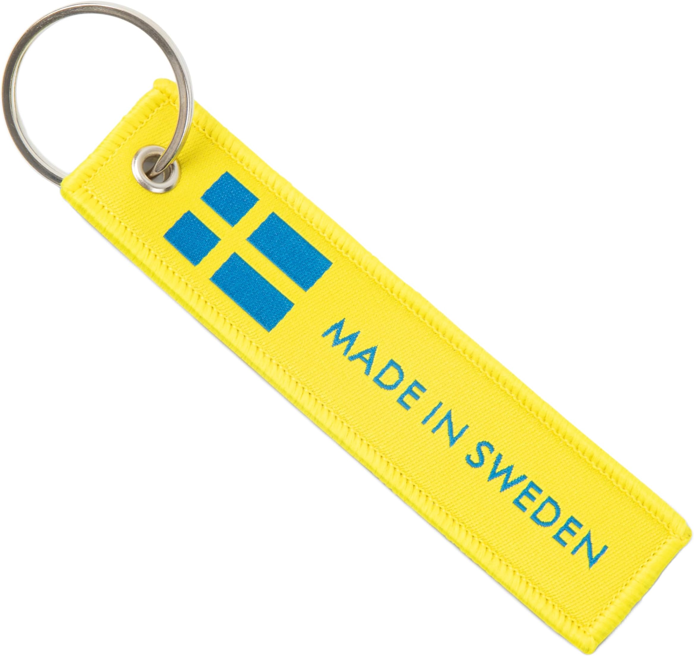 Great 1 Products Country Flag Made In Keychain Tag with Key Ring - Keys, Cars, Trucks, Motorcycles, Gifts - EDC