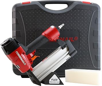 Powernail 50F Pneumatic Trigger Pull 18 Gauge L-Cleat Flooring Nailer Installs 3/8" to 3/4" Hardwood & Engineered