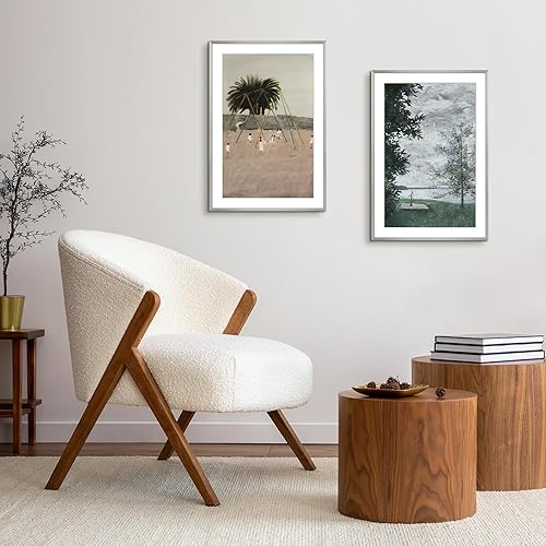 Vista 453 de Golden State Art - Portarretratos de aluminio de 18 x 24 pulgadas - con paspartú para fotos de 16 x 20 pulgadas o sin paspartú para póster de 18 x