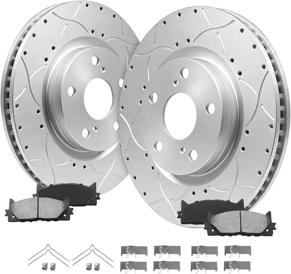 Front Brake Rotor and Pad Kit Compatible with 2006-2018 Ram 1500 — 사진 1