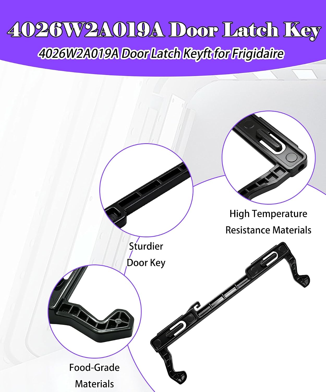 4026W2A019A Microwave Wall Oven Range Door Latch Fits for LG Kenmore Amana Microwave Wall Oven Range, Compatible with PS3522838 AP4436742 LMHM2017ST LMV1683ST LMV1683ST LMV1683ST