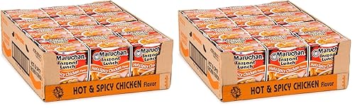 Miniatura 25 de Maruchan Almuerzo Instantáneo Sabor Pollo Picante, 2.25 Oz, Paquete de 12
