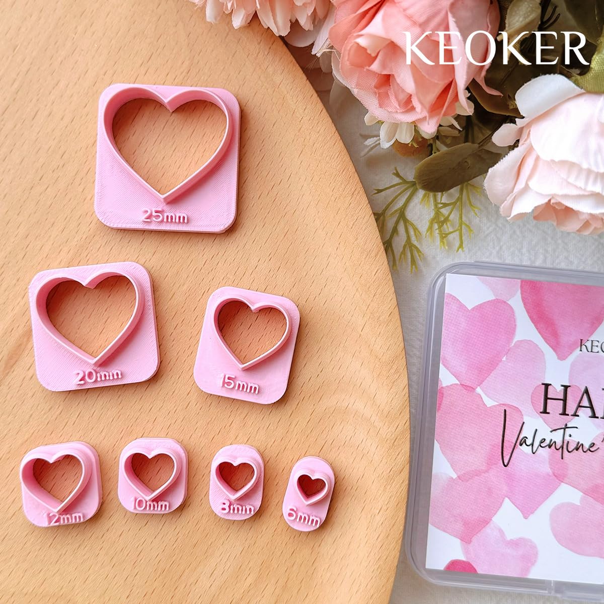 Lot De 12 Emporte-pièces En Forme De Cœur Pour Bijoux En Pâte Polymère - Taille Mini (0,95 à 1,2 Cm) - Idéal Saint-Valentin, Mariage, Créations DIY
