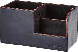 Amazon Basics Desk Organizer | Faux Leather Desk Accessories for Office Table | Pen Stand Desk Organizer | Multifunctional... Price In India