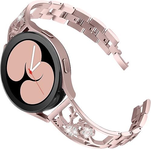 Mtozon Pulsera brillante de 0.78 pulgadas compatible con Samsung Galaxy Watch 5 de 1.575 pulgadas, 1.732 pulgadas, Galaxy Watch 4 Band 1.575