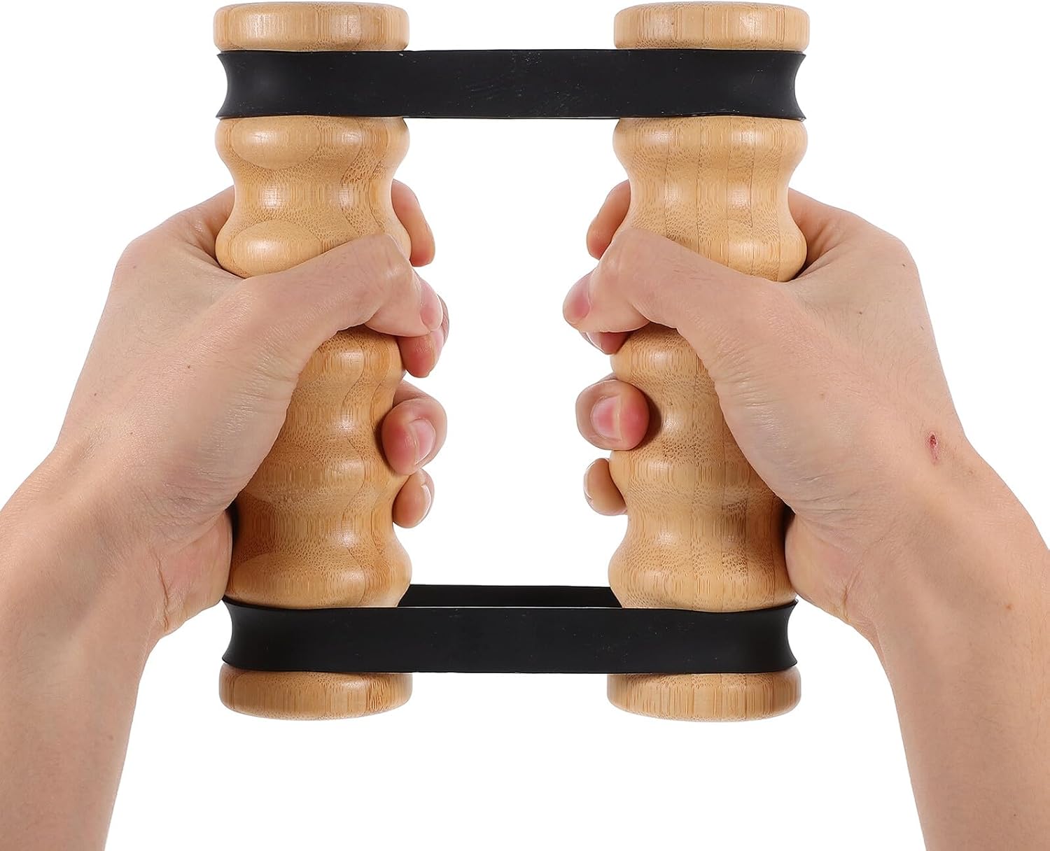 Wooden Handle Resistance Bands Set, Portable Unbreakable Stretch Stick for Shoulder and Chest Training, Core Exercise Equipment for Home Workout and Arm Strengthening