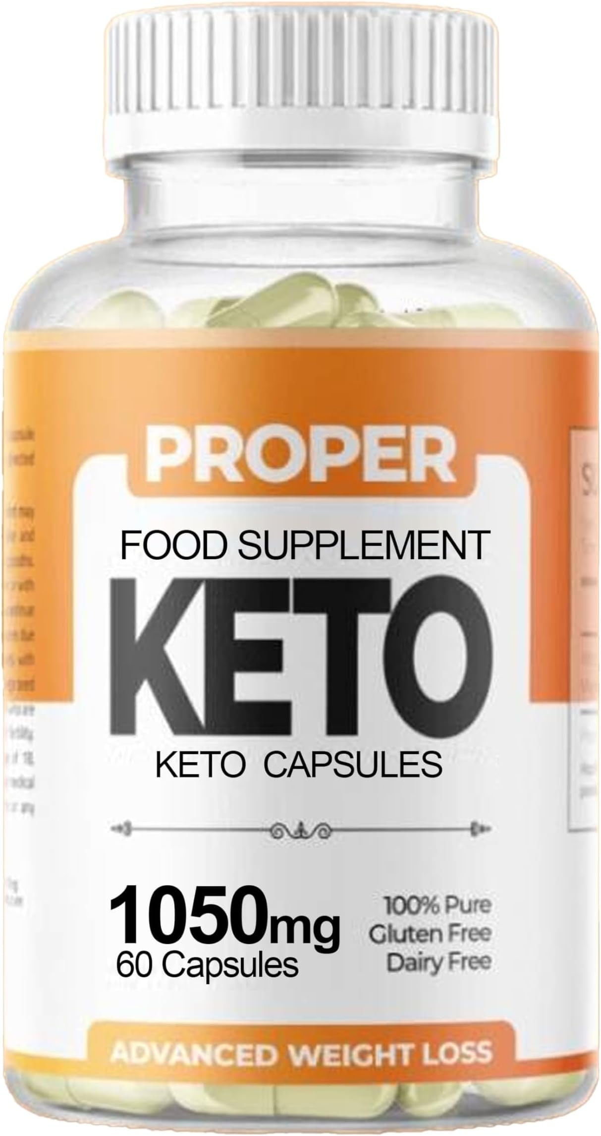 Proper Keto - Natural Weight Management - 60 Capsules - Vegan,Support for Men & Women - 1 Month Supply - Fitness Hero Supplements