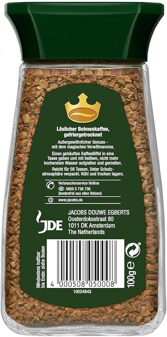 Jacobs Krönung Gold, Instant Coffee, Powder, 100 g, 05005
