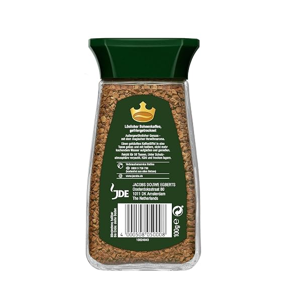 Jacobs Kronung Gold, Instant Coffee, Powder, 100 g, 05005