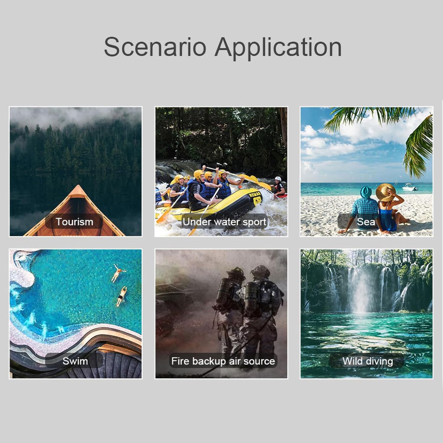 GOYOJO 0.5L Mini Scuba Tank with Pump, Portable Diving Tank, Lung Tank Kits with 3000 PSI Max Pressure, Reusable Scuba Diving Kit Gear with Pump Underwater Breathing Training