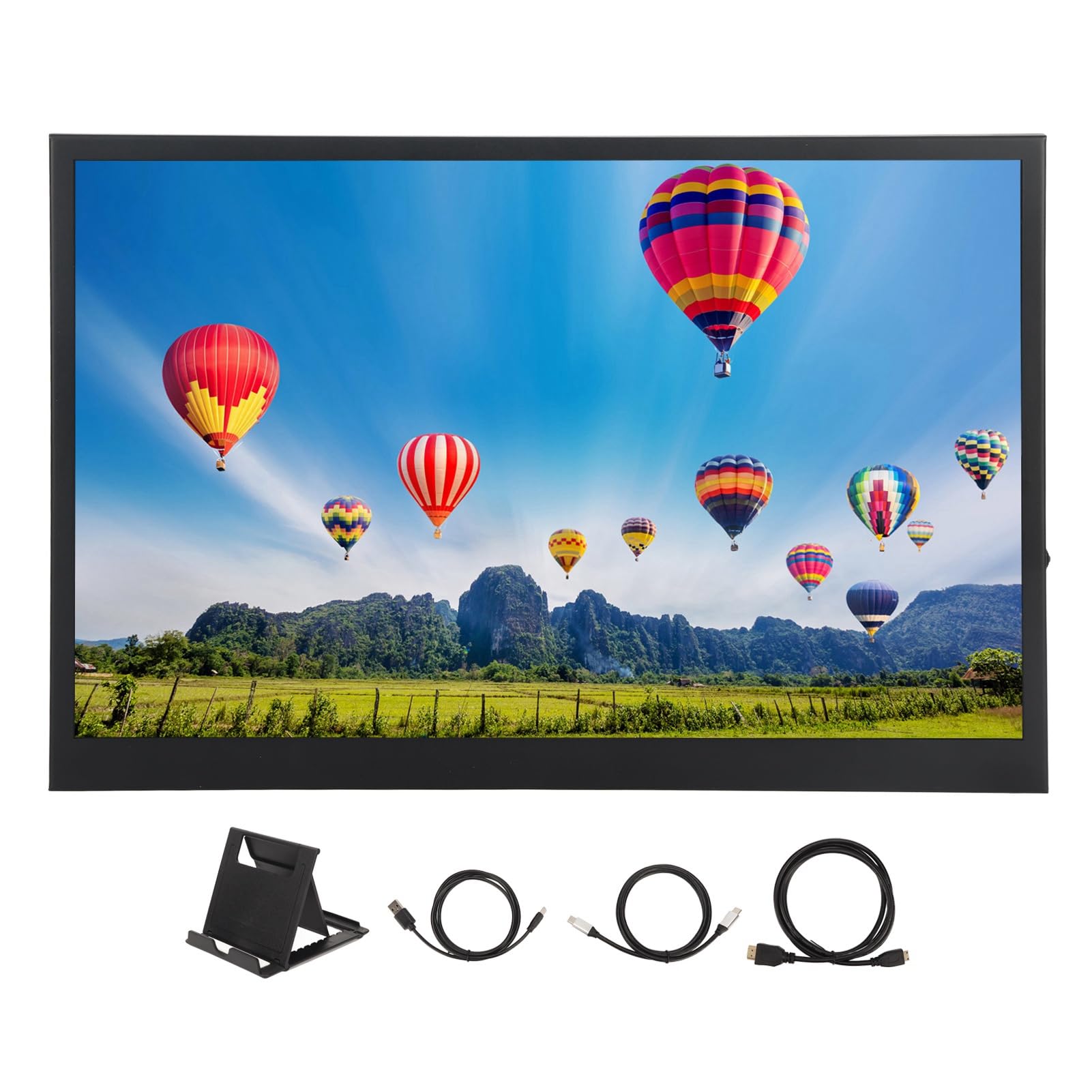 Collega e Riproduci 17 Pollici di Gioco con una Risoluzione di 1440 X 900 per PC RPI, Monitor di Viaggio Portatile per Laptop, Computer a Schermo Esterno
