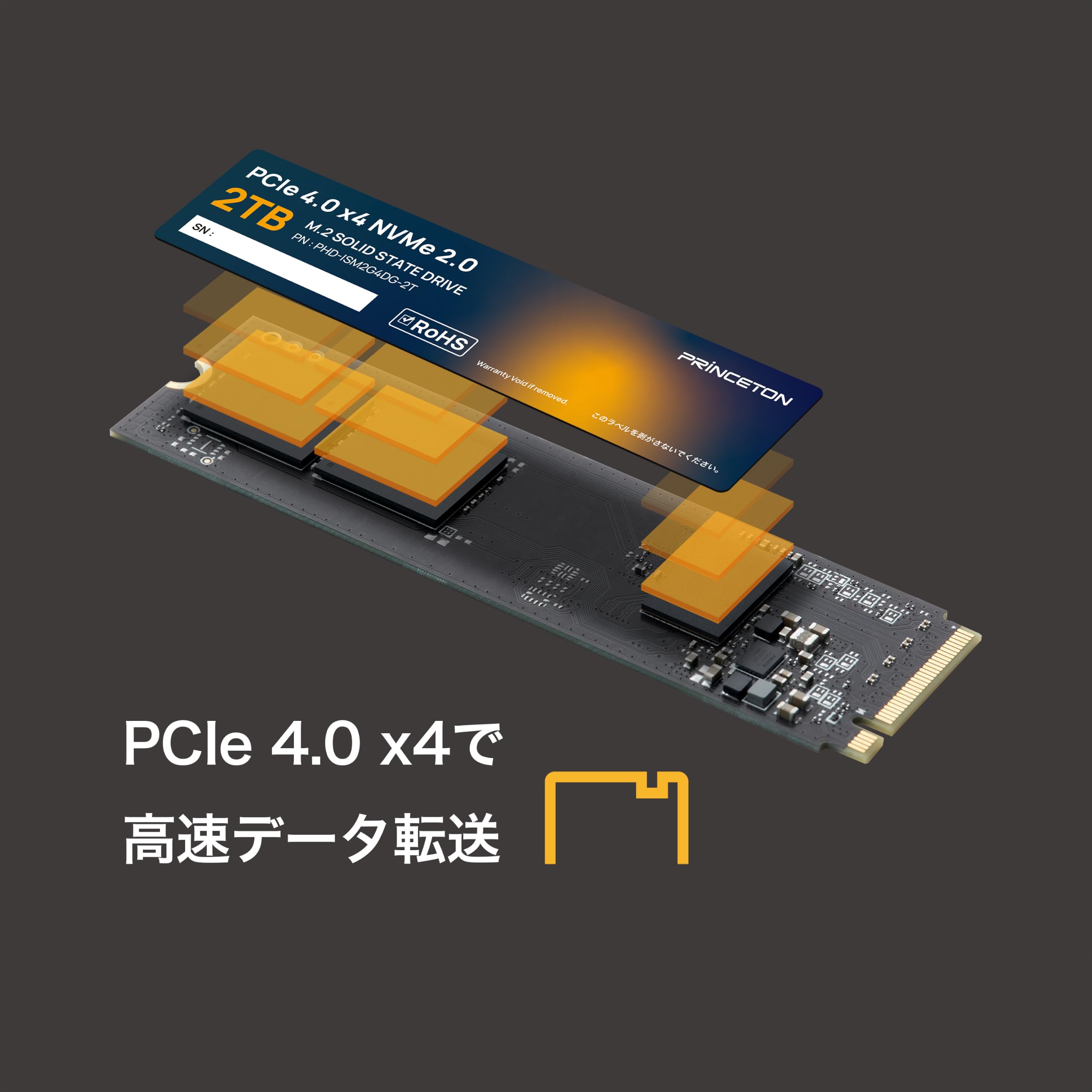 PRINCETON 内蔵SSD 1TB PHD-ISM2G4-1T Amazon | プリンストン PHD-ISM2G4DG-1T M.2 NVMe 内蔵型SSD 1TB