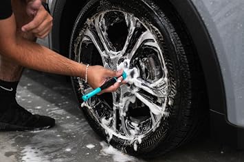 Detail Factory TriGrip Ultra Soft Detail Brush Set - Anti-Scratch Cleaning for Exterior, Inner Panels, Badges, Badges, Gauges, Infotainment Screen - Octane Riptide