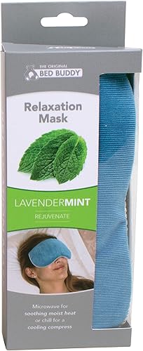 Miniatura 3 de Bed Buddy Máscara de ojos de aromaterapia con terapia cálida y fría para aliviar el estrés, almohada para ojos y máscara para dormir, apta para