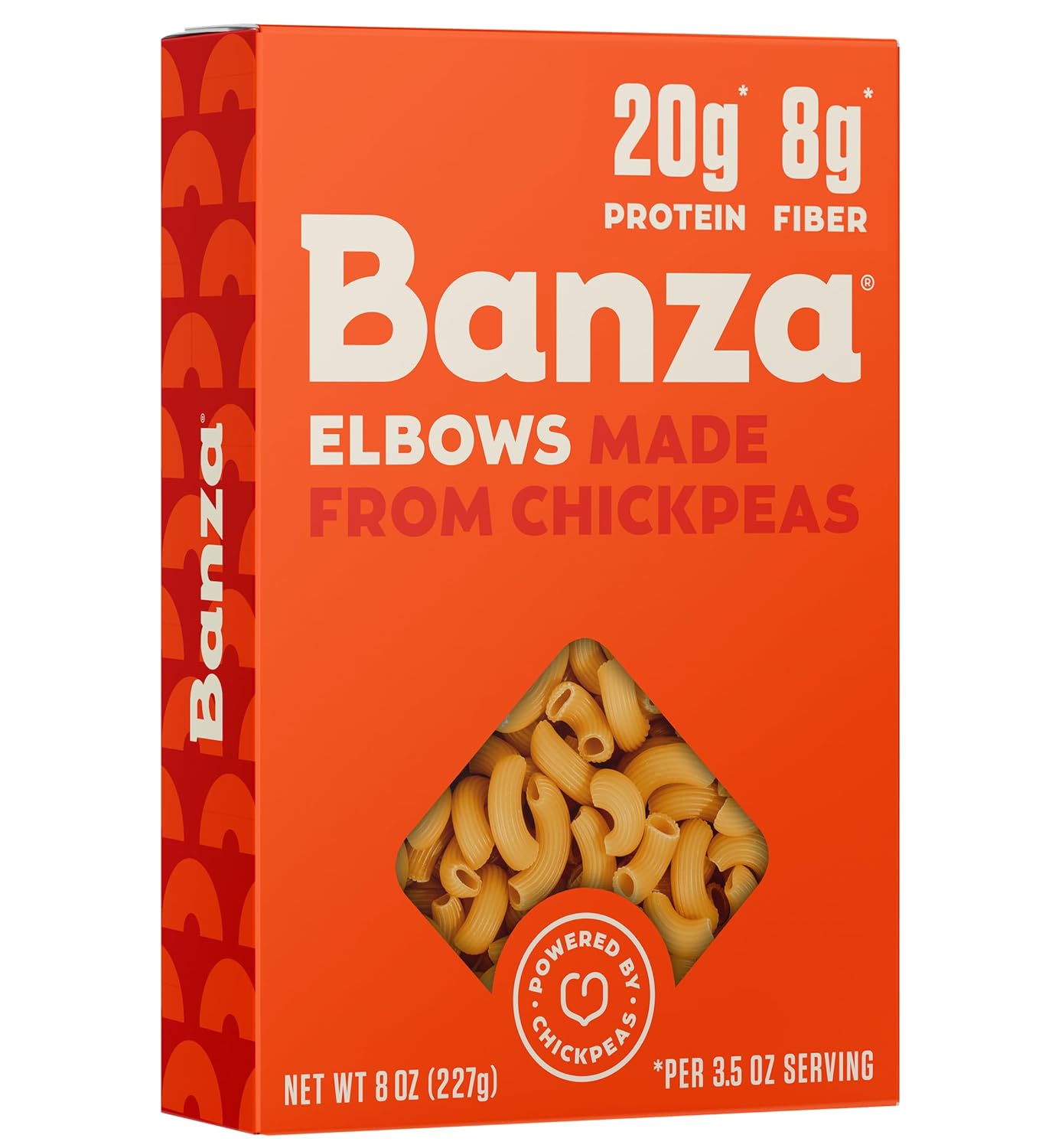 Banza Elbows Pasta from Chickpeas – Gluten Free, High Protein, and Lower Carb Protein Elbows Chickpea Pasta – 8oz