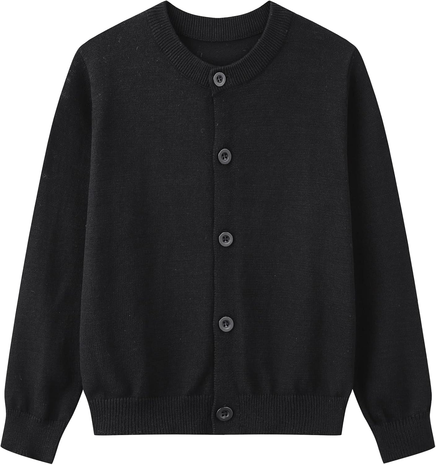 Girls Cardigan Sweaters School Uniforms Cotton Crew Neck Knit Sweater, 6 Months-14 Years
