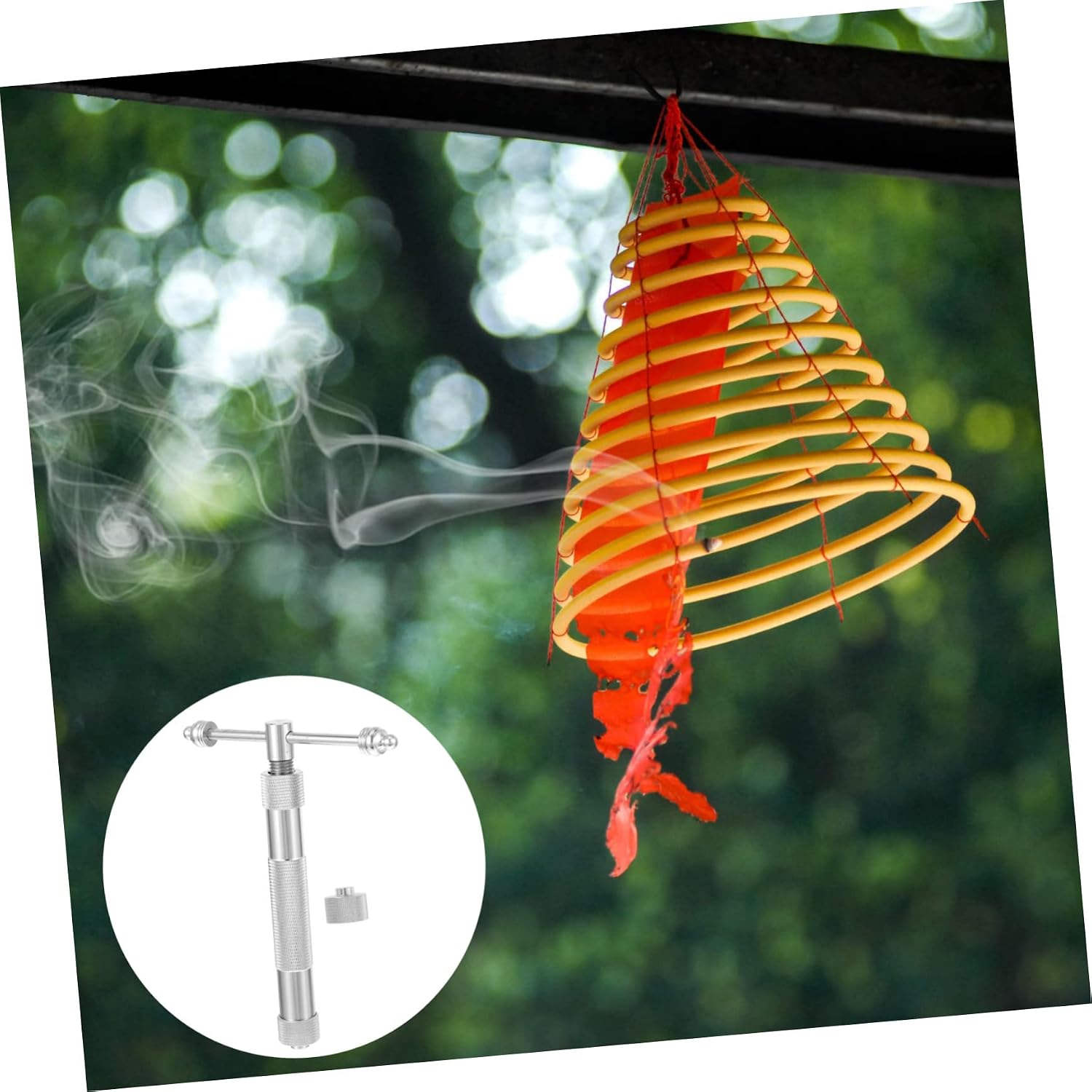 ABOOFAN Clay Extruder Incense Maker Tool Portable DIY Incense Squeezer for Long Slender Sticks Iron Design for Present for Aromatherapy Meditation