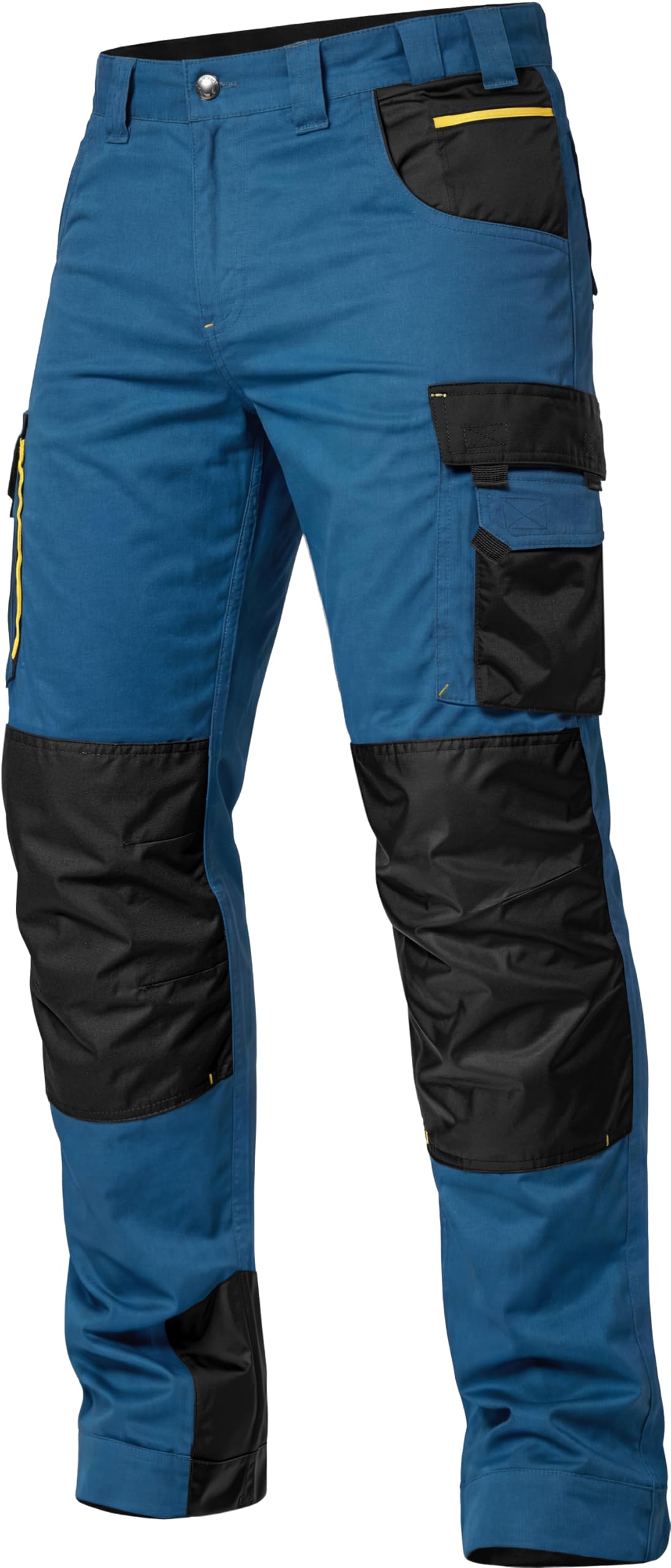 ACE Genesis Pro Pantalones de Trabajo Largos para Hombre - Pantalones Cargo de Trabajo para Hombre - Cintura elástica y Bolsillos en Las Rodillas - Azul Oscuro - 34/32