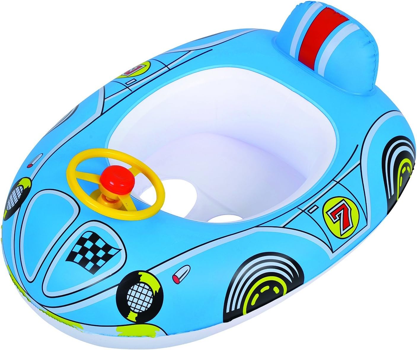 Inflatable Kiddie Race Car Pool Toy - Blue (27โL x 20โW)