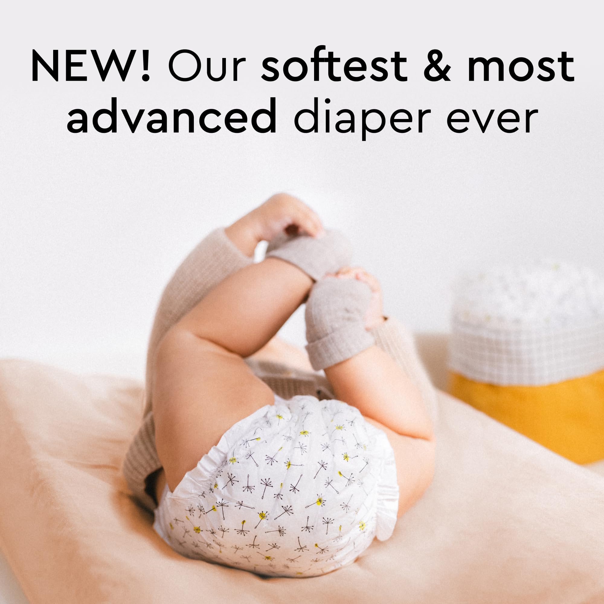 LILLYDOO Baby Diapers - Size 2 (9-18 lbs), Half-Monthly Supply (102 Count), Leak Protection, Skin-Friendly, Ultrasoft, Perfume- & Chlorine-Free, Hypoallergenic, dermatologically Tested, Oeko-TEX®