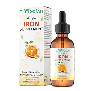 Liquid Iron Supplement for Men 18 mg Iron Supplements Drops Immunity Energy Support 98 High Absorption Rate for