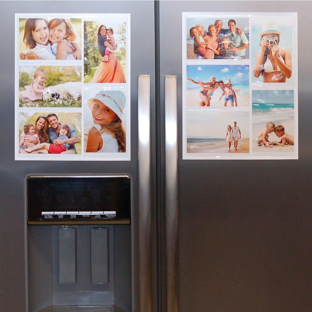 Wind & Sea Magnetic Picture Collage Frame for Refrigerator, 2-Pack, White