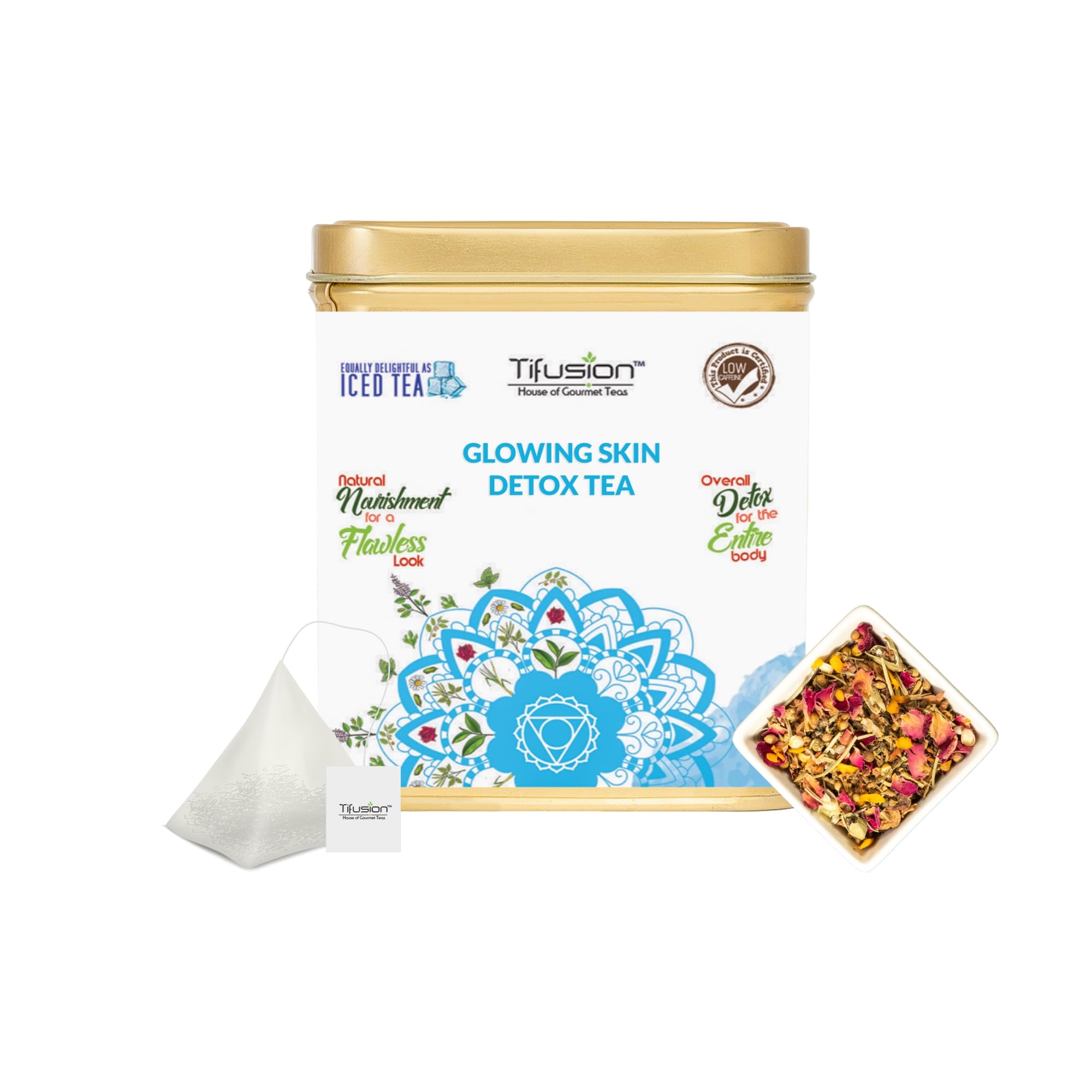 Tifusion Glowing Skin Tea for Healthy Hair & Glowing Skin| Whole Loose leaves Tea Iced Antioxidant Acne Herbal Cooler |For Antiageing, Blemish Control, Wrinkles, Pimples | 30 Tea Bags, 30 Cups (B0BV6XZP55) Amazon Price History, Amazon Price Tracker