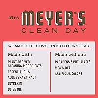 Vista 4 de Mrs. MEYER'S CLEAN DAY Jabón para manos, hecho con aceites esenciales, ruibarbo 12.5 onzas líquidas (paquete de 6)