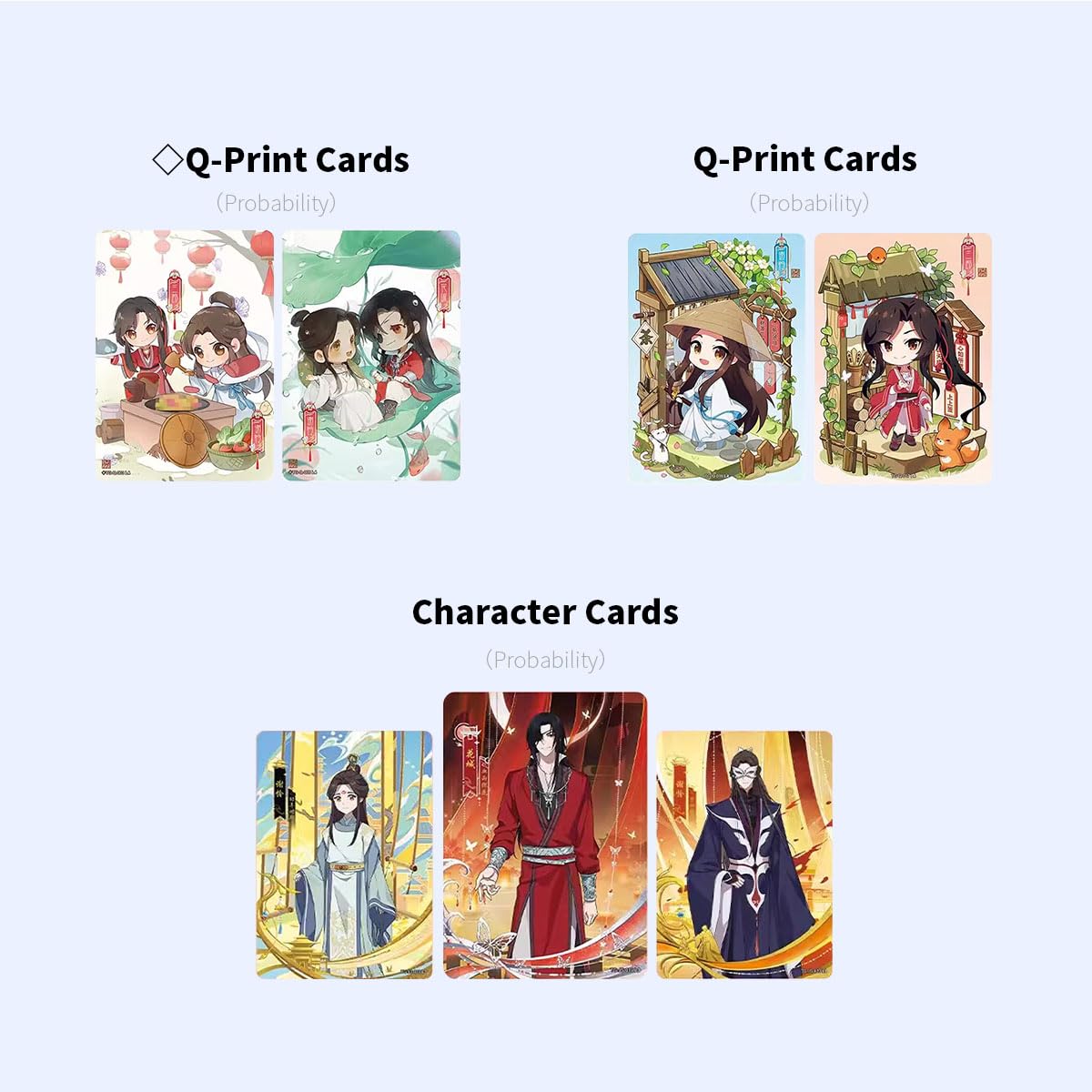 Heaven Official Blessing TCG Karten 2nd Booster Packs Offizielle Trading Card- Sammeldecks (Halbe Schachtel (45 Karten))