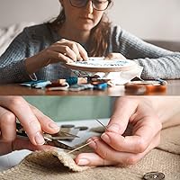 Vista 8 de 60 agujas de coser de ojo grande, agujas de coser hechas a mano de 12 tamaños, agujas de tejer, agujas de hilo, agujas de bordar, agujas romas