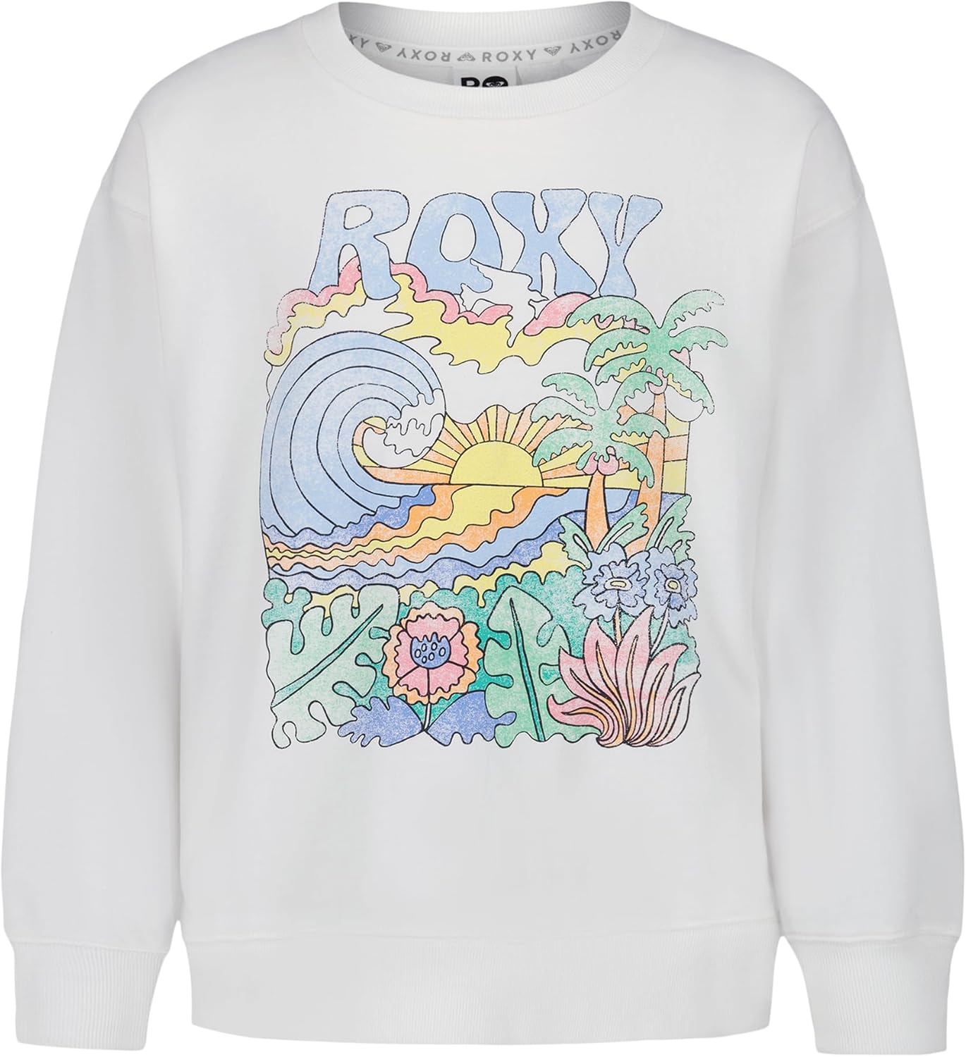 Roxy girls Oversized Pullover Crewneck Sweatshirt, Soft & Comfortable
