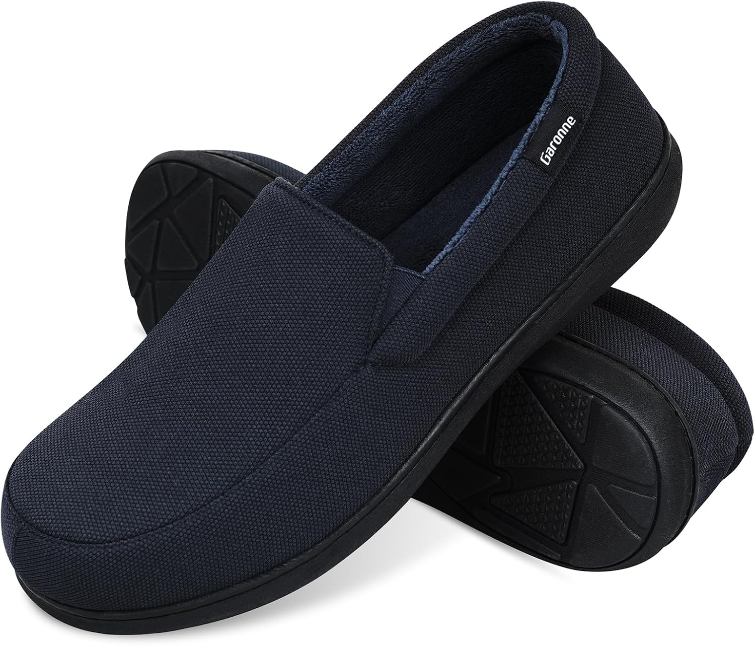 Garonne Men's Minimalist Memory Foam Breathable Knit House Shoes