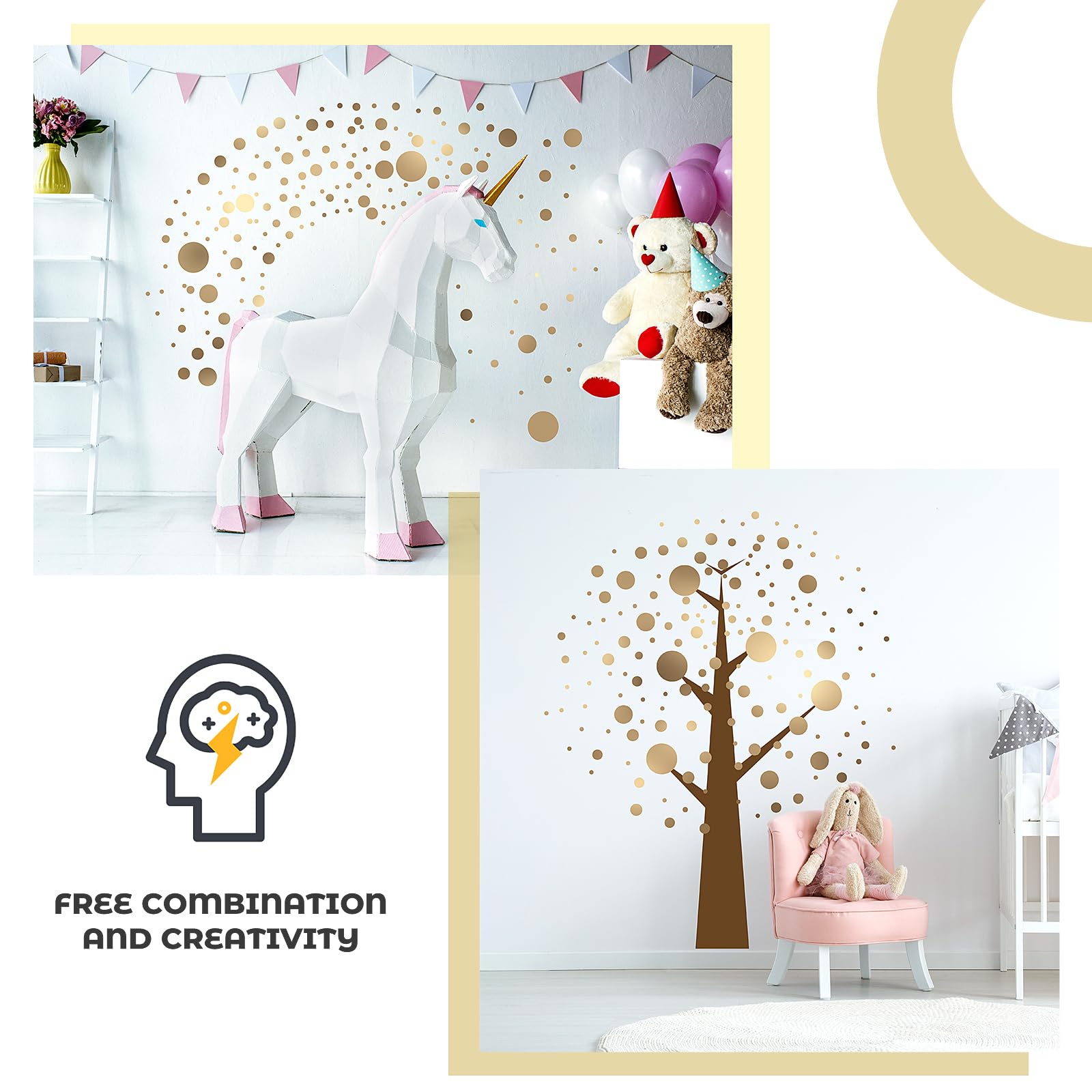 Snapklik.com : Zonon 264 Pcs Polka Dot Wall Decals For Classroom Decor ...