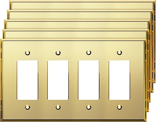 Vista 50 de LIDER LWP-31O-ABK, placa de pared decorativa de acrílico reflectante, placa de interruptor de luz espejada, cubierta de salida de plexiglás, vidrio