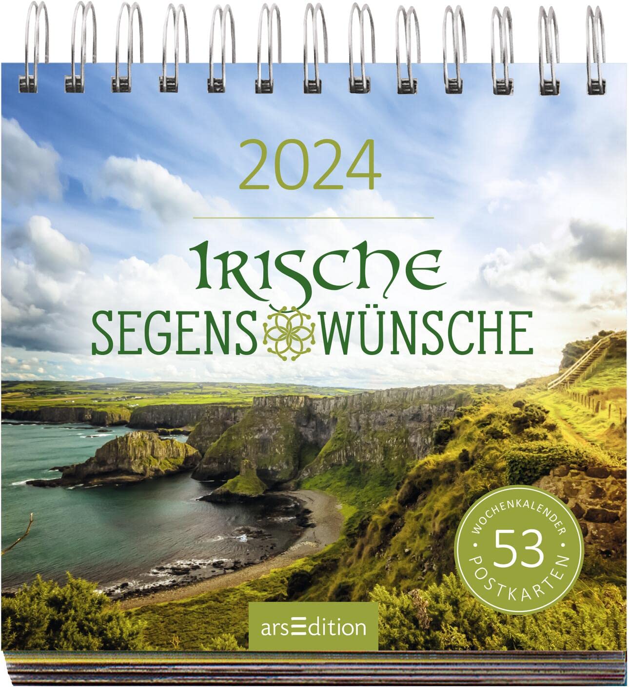 Display Postkartenkalender 2024: Mit 20 x 3 Ex. | Wochenkalender 2024, 53 Postkarten zum Abtrennen und Verschicken