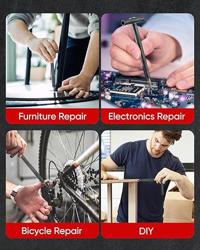 Miniatura 8 de Saker Juego de destornilladores magnéticos 66 en 1, juego de destornilladores de trinquete con mango desmontable, kit de herramientas de reparación