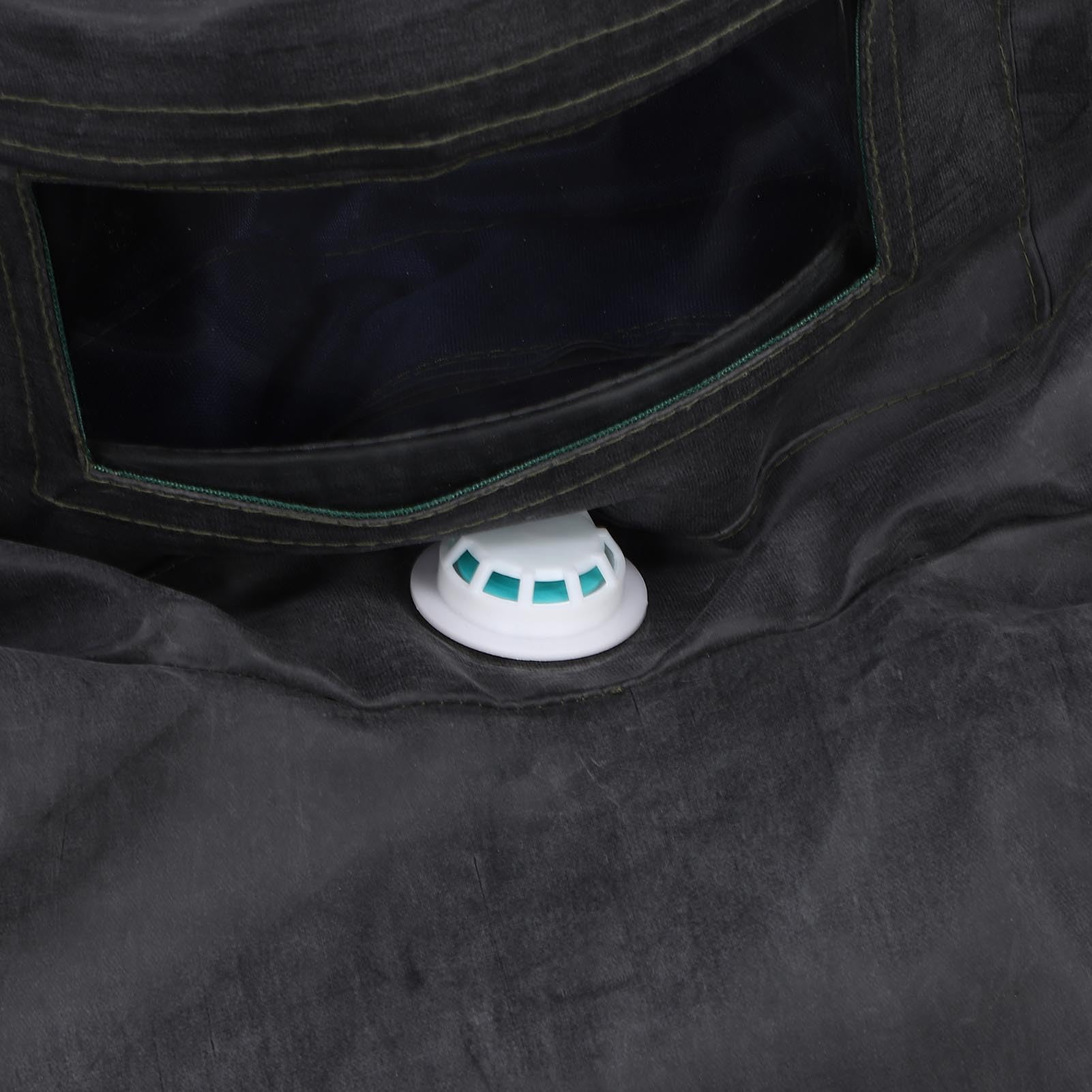 Combinaison de Sablage, Vêtements de Protection de Type Fendu pour Peinture par Pulvérisation et équipement Industriel en Caoutchouc avec Casque intégré et Conception de Flux d'air