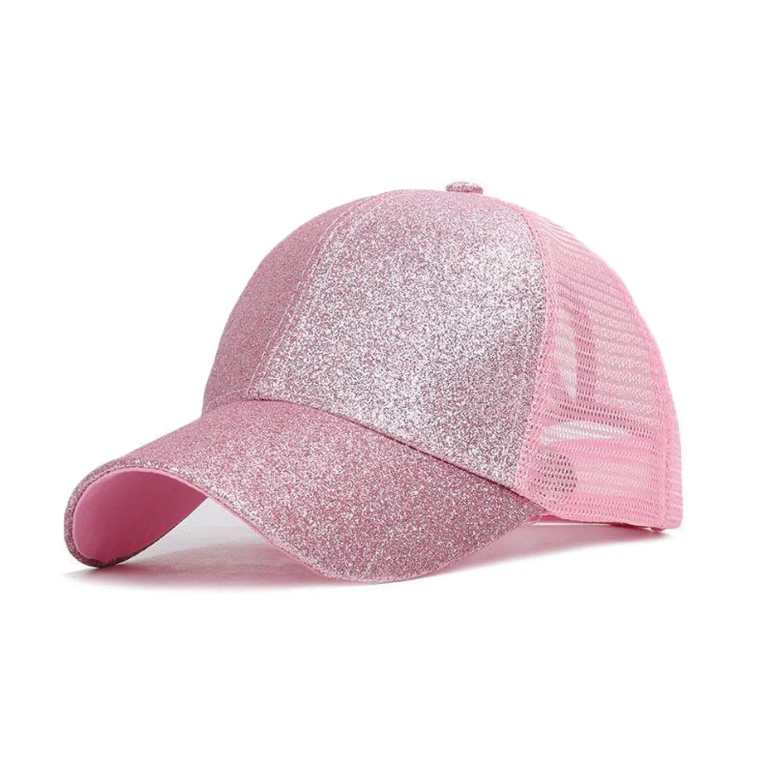 Gorra de Béisbol Transpirable, Gorra de béisbol para niñas, Sombrero de Sol Al Aire Libre, para Mujeres con Un PeríMetro Craneal de 54-58 cm (Rosa)