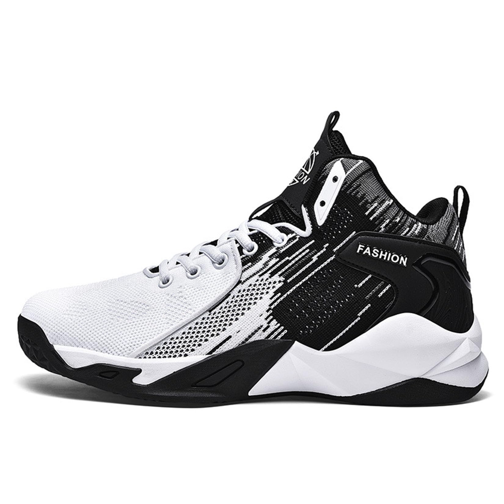 Buty do koszykówki męskie buty do koszykówki latające tkane oddychające lekkie buty sportowe buty treningowe (45 EU, Q2)