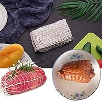 Vista 6 de Rollo de red de carne de algodón de 9.8 ft, red de jamón para salchichas, rollo de salchicha de carnicero, rollo de salchicha para perros calientes
